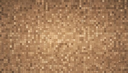 Poster - Abstract background with a repeating pattern of small, uneven, brown squares.