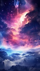 Poster - Space portal galaxy wallpaper landscape astronomy universe.