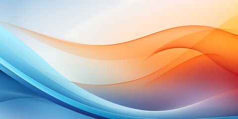 Poster - Simple vector banner with a white background with curved lines in a minimalistic design, high resolution, professional color grading.