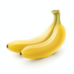 Wall Mural - bananas isolated on white