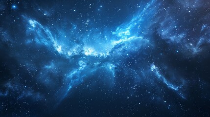 Wall Mural - beautiful space background with a nebula, shining stars, and cosmic stardust
