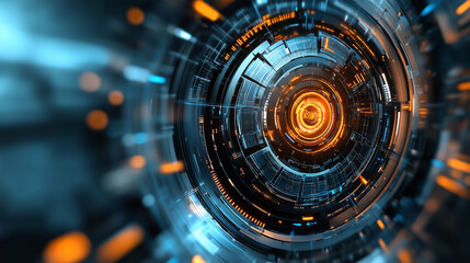 Poster - futuristic high end technology background, tech wallpaper 