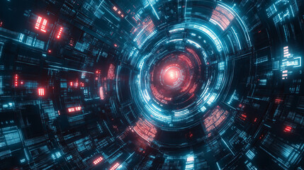 Poster - futuristic high end technology background, tech wallpaper 