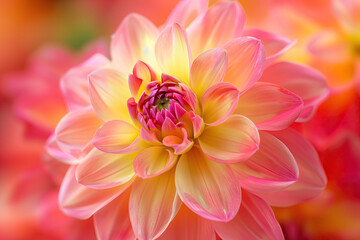 Canvas Print - Close up of dahlia