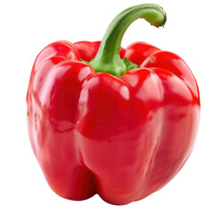 Poster - Fresh Red Bell Pepper with Isolated Background