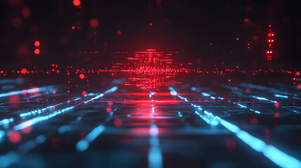 Digital matrix abstract background
