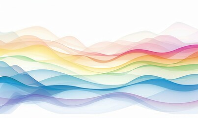 Wall Mural - Abstract rainbow gradient color waves, high energy. Background.