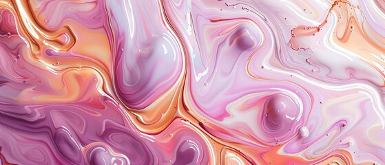 Sticker - Abstract Background of Liquid in Light Colors