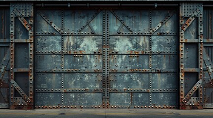 Canvas Print - rusty door