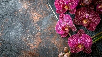 Poster - Beautiful Orchid Notebook for Celebrations