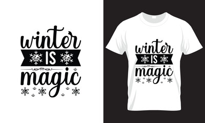 Wall Mural - WINTER IS MAGIC SVG DESIGN