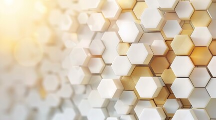 Canvas Print - background with honeycombs