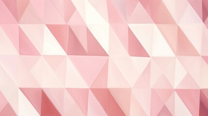 Poster - A minimalist abstract diamond pattern with geometric shapes in subtle shades of pink, conveying a sense of understated elegance and refinement.