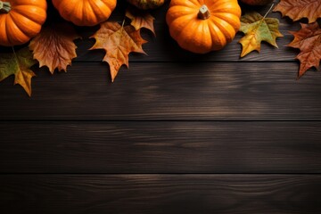 Poster - Pumpkin wood backgrounds vegetable.