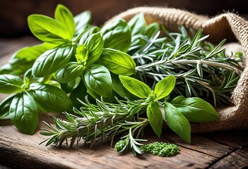 vibrant display fragrant herbs textured backdrop showcasing bounty colorful variety, fragrance, green, fresh, aromatic, plant, leaf, garden, organic, spice