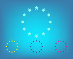 Poster - Vector icon on a blue background with a gradient