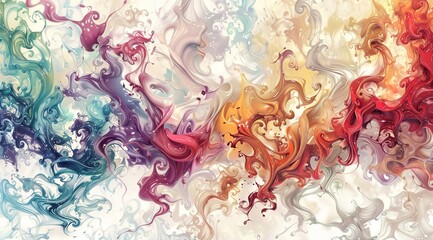 Wall Mural - abstract colorful background with bubbles