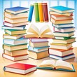 © SM. Nazmul Hasan - Creative Library Concept with Books and Open Book Center
