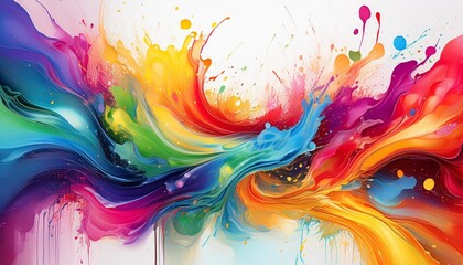 Wall Mural - abstract colorful background