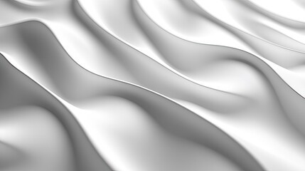 Poster - Abstract white background with subtle wave patterns and light shadows, creating a modern and stylish look.
