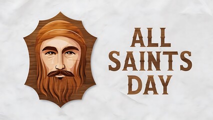 All Saints Day, Poster, Banner, Story, illustration Art.
