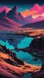 © Lzanne Studio - isle of skye scotland natural wonders around the world retro neon