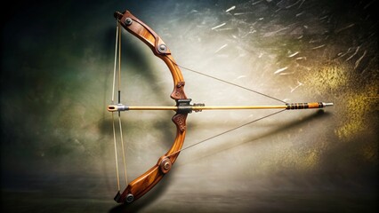 Archery bow isolated on background, archery, bow, weapon, sport, equipment, target, shooting, arrow, hunting