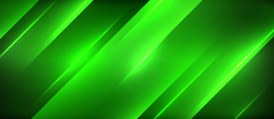 Aufkleber - Neon dynamic diagonal light rays background. Techno digital geometric concept design for wallpaper, banner, presentation, background