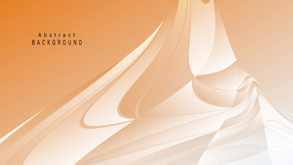 Wall Mural - smooth light orange abstract background