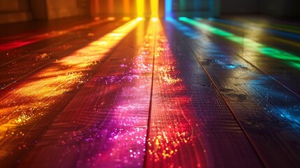 Wall Mural - Prismatic Light Beam Extravaganza