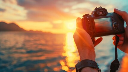 Poster - Capturing a Sunset with a Digital Camera