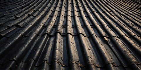 vintage roof black grungy texture for banner backgroun background