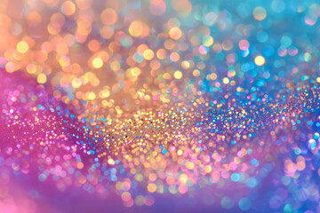 Wall Mural - vibrant abstract background with multicolored sparkling glitter