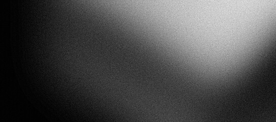 Wall Mural - monochrome grainy background, black white dark noisy texture grunge abstract retro banner poster hea