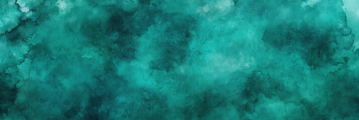 Poster - Abstract Teal Watercolor Background