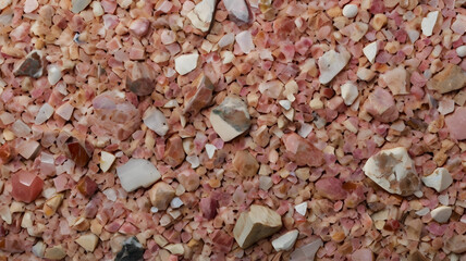 Canvas Print - coarse-grained pink granite,