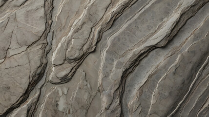 Canvas Print -  light gray shale with a matte finish and distinct layers