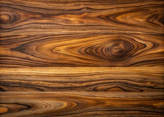 Wall Mural - Richly grained walnut wood paneling texture with distinctive dark veins and warm brown tones, exhibiting intricate patterns and natural imperfections.