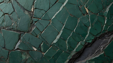 Wall Mural - green slate with a polished surface and visible mineral grains