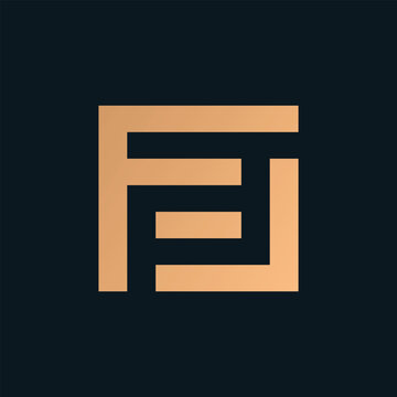 FF logo design concept with background. Initial based creative minimal monogram icon letter. Modern luxury alphabet vector design