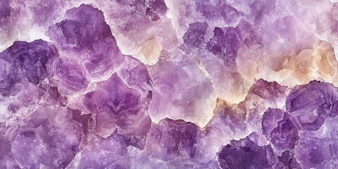 Poster - Amethyst Crystal Macro Photography