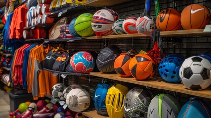 Sports Equipment Store Display.