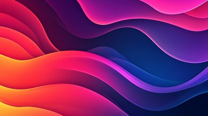 Poster - An abstract background featuring colorful waves, representing fluidity, motion, energy, and creativity. The design is modern and dynamic.