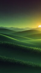 Wall Mural - green sunset gradient abstract background design copy space illustration art