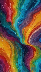 Wall Mural - rainbow marble texture abstract background design copy space illustration art