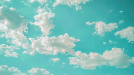 Wall Mural - blue sky with clouds