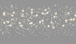 © CreativeOstad - Sparkling magical dust particles. Flying particles of light. Christmas light bokeh confetti effect. Glitter gold stardust particles shine effect on png background. Vector sparkle texture illustration