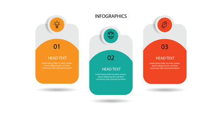 Poster - Infographic template vector with paper style can be used for workflow, business presentation and web graphic design 