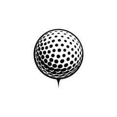 golf ball isolated