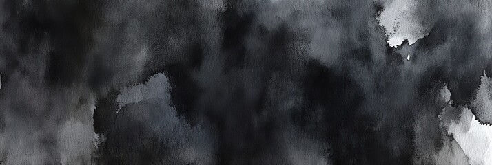 Wall Mural - Abstract Watercolor Background in Shades of Gray